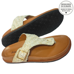 Airemora SparkLite Woven Sandals - European Design in Genuine Leather