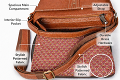 Leather Sling Bag Brown