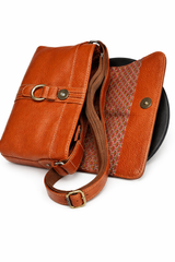 Leather Sling Bag Brown