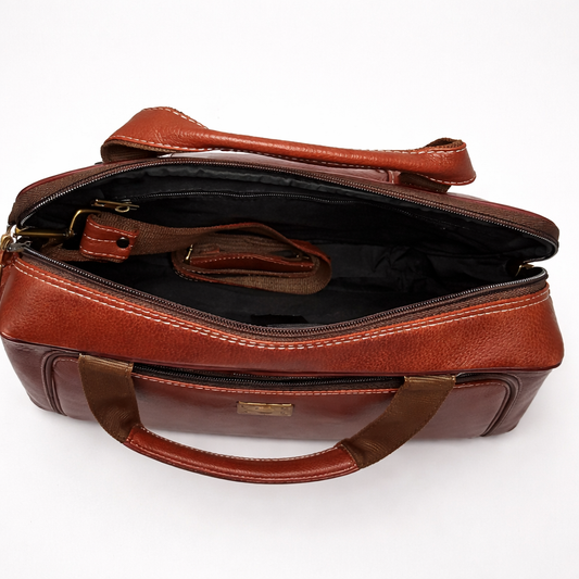 Leather Laptop Bag Brown| Office Bag| Business Bag | Unisex Leather Bag